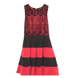 Red and black speechless dress small